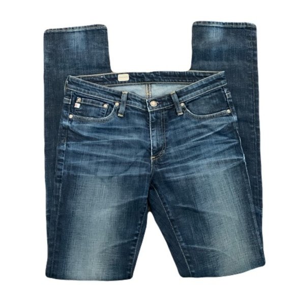 Adriano Goldschmeid 28R Blue Skinny Straight Jean - Picture 3 of 5